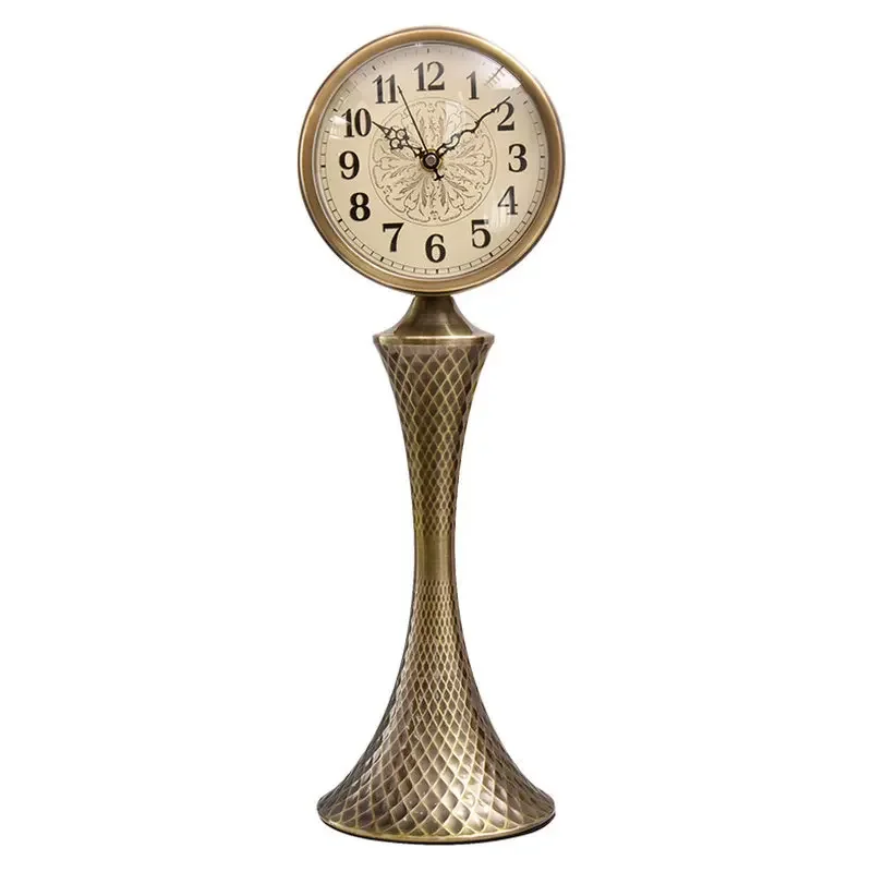 Personalized Living Room Table Clock New Chinese Creative Design Table Clock Retro ClockW30