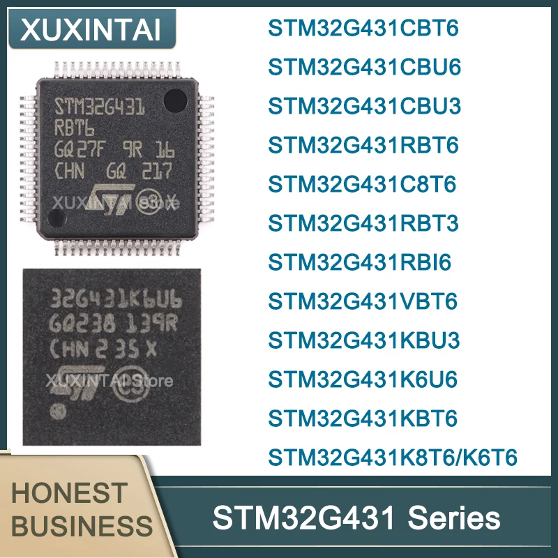 5Pcs/Lot  New Original  STM32G431 STM32G431CBT6 CBU6  CBU3 RBT6 C8T6 RBT3 RBI6  VBT6  KBU3 K6U6   KBT6  K8T6  K6T6  MUC  LQFP