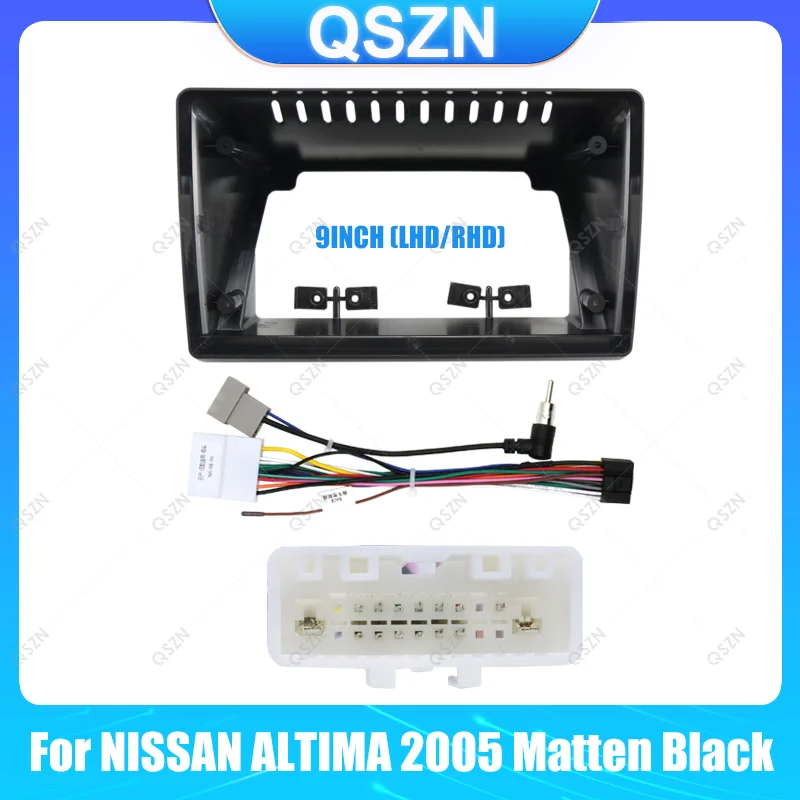 9 Inch Car Radio Fascias For NISSAN ALTIMA 2005 Stereo Dashboard Panel Frame 2 Din DVD Android Player