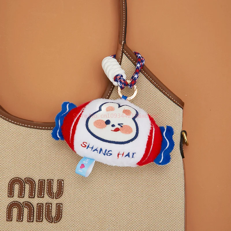 

Adventure Group Shanghai Cuisine Cartoon Plush Pendant Cultural Creative Accessory Soft Toys Keychain Milk Candy Birthday Gift