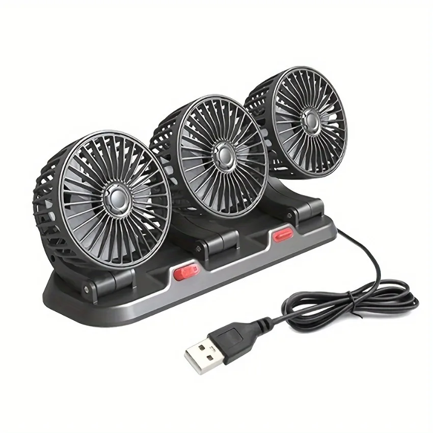 

3-Speed Adjustable Cooling Compact Easy To Install for A Comfortable Driving Experience 360 Degrees Free Rotation