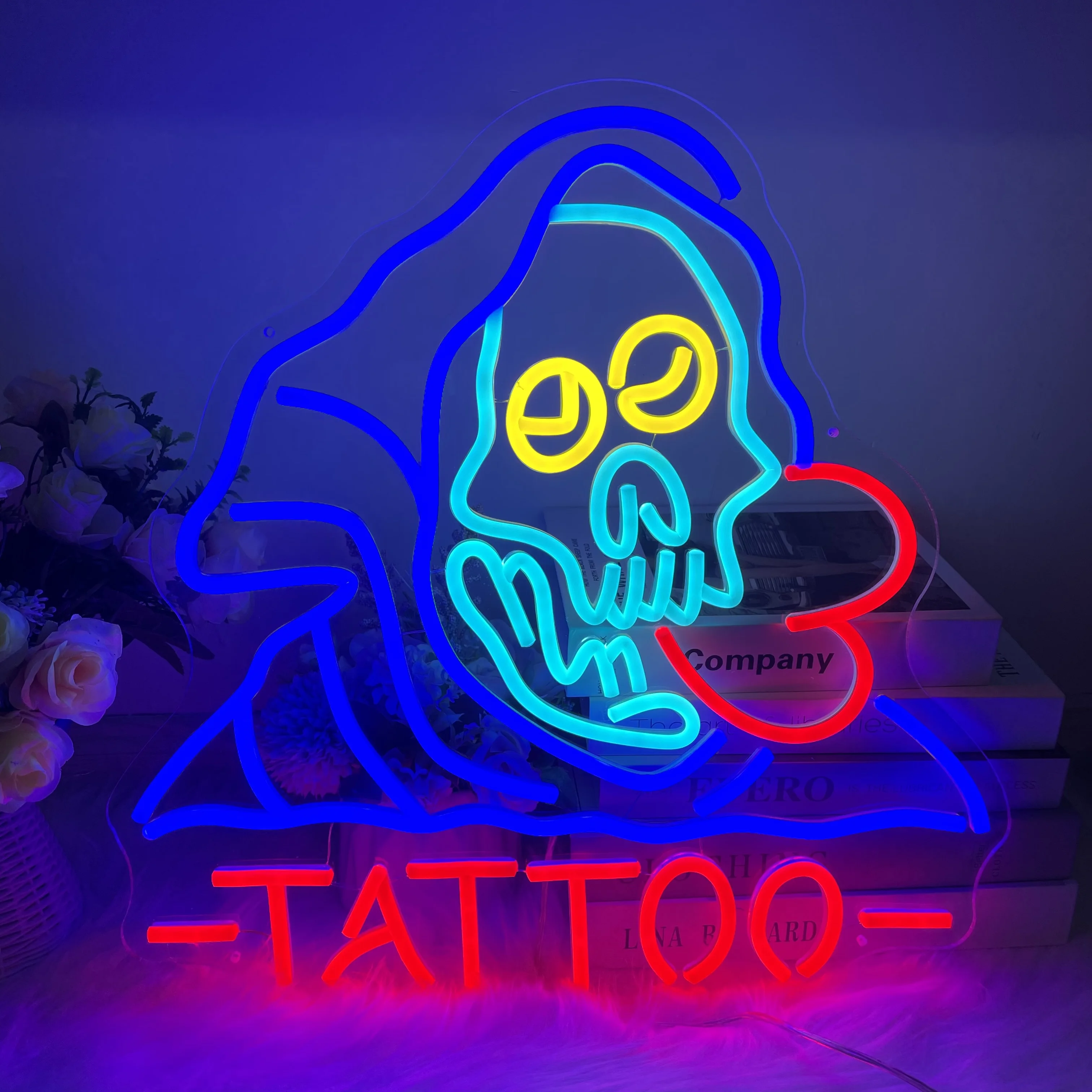 

Tattoo Neon Sign Wall Decor Custom Name Tattoo Parlor Neon Lights Bar Gaming Room Club Led Art Neon Personalized Gifts