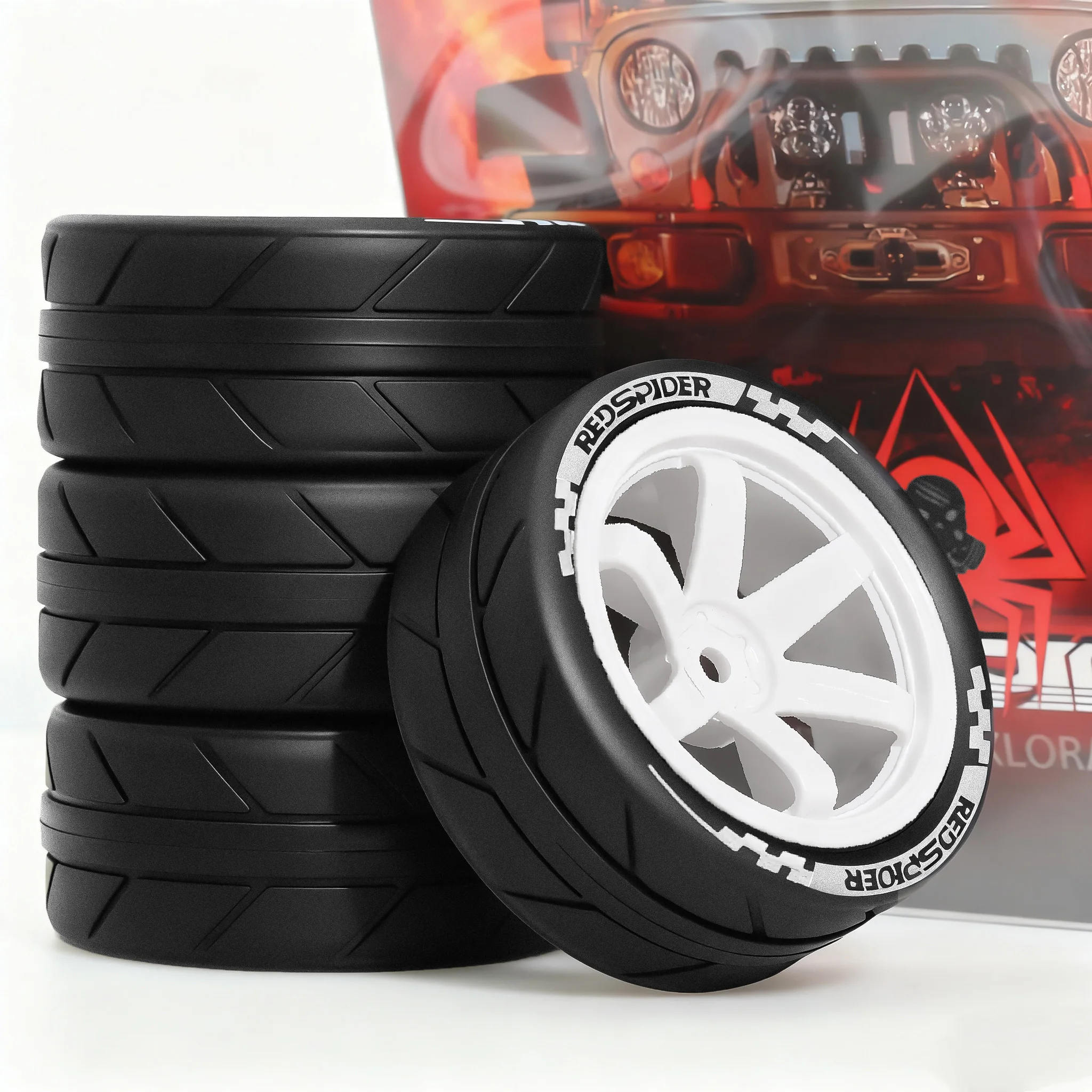 1/10 RC عجلات السباق الإطارات البلاستيكية جنوط العجلات Hub12mm عرافة ل RC على الطريق سيارة Tamiya TT01 TT02 XV01 XV02 PTG-2 HSP HPI كيوشو