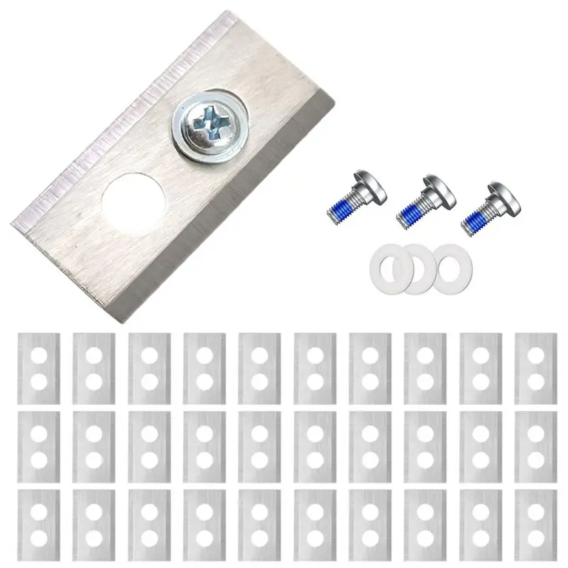 Stainless Steel Replacement Blades For Mammotion Luba Robot Lawn Mowers- 30PCS Set 2-Hole Design B-A68E
