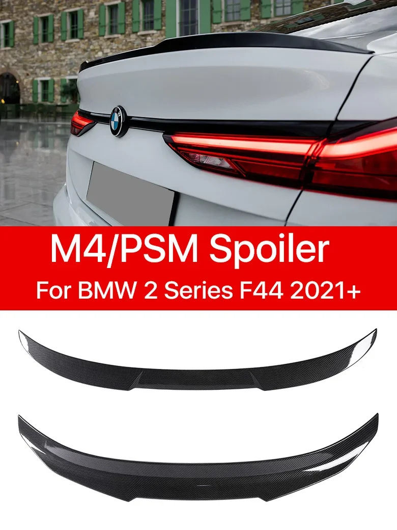 

Gloss Black Rear Lip Bumper Trunk Roof Boot Spoiler M4 PSM Style Wing Tail Kit for BMW 2 Series F44 2021 2022 2023 2024 Carbon