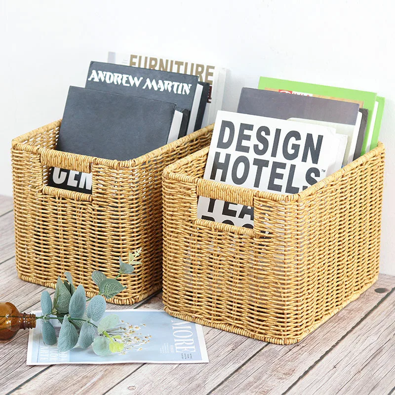 Handmade Creative Rattan Woven Home Daily Necessities Storage Basket Handmade Storage Basket