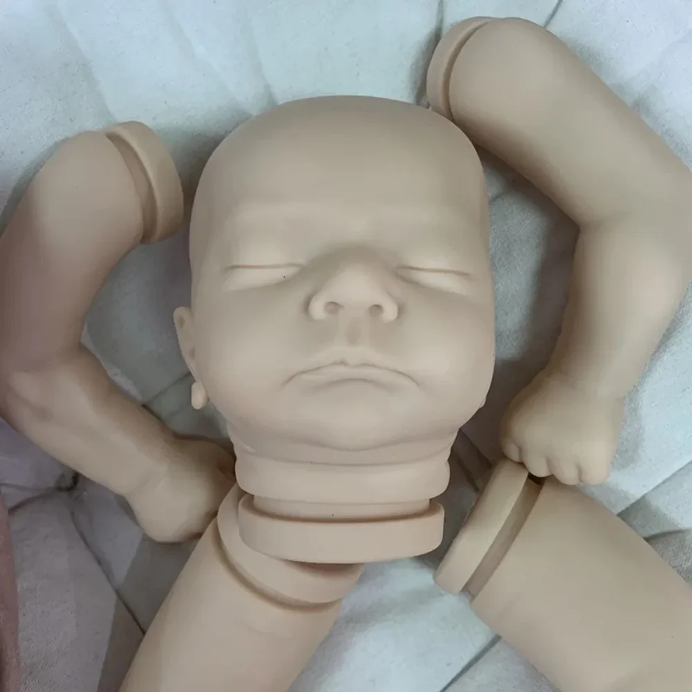 19Inch Reborn Kit Kai Newborn Baby Unpainted Fresh Color Doll Parts with Cloth Body Kit Bebé Reborn Drop Shipping Reborn