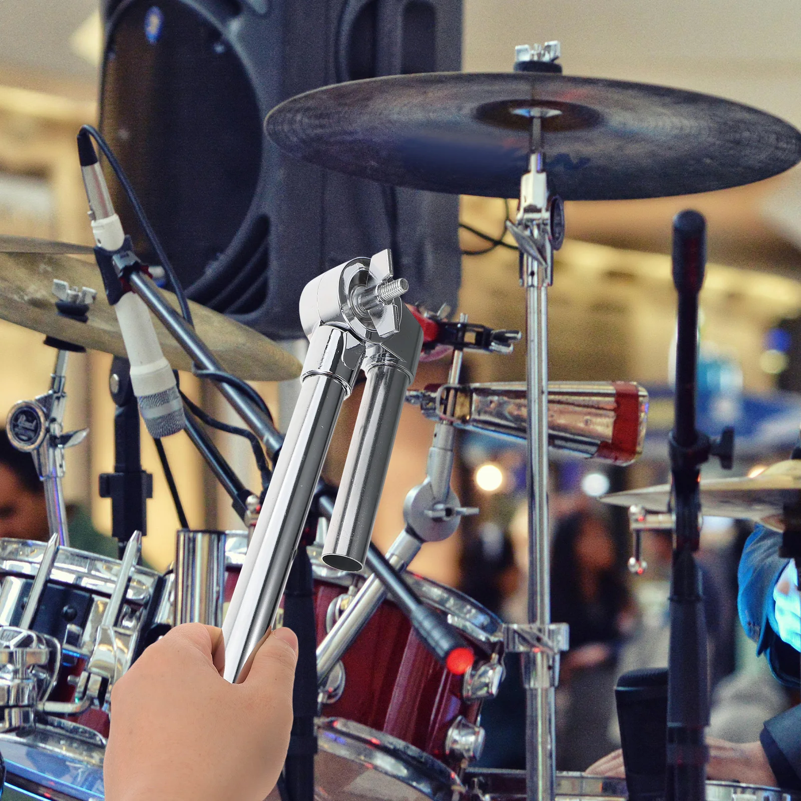 

Water Pipe Drum Bracket Sturdy Zinc Stand Hardware Light Percussion Instrument Accessory Drum Holder Mount Snare Parts