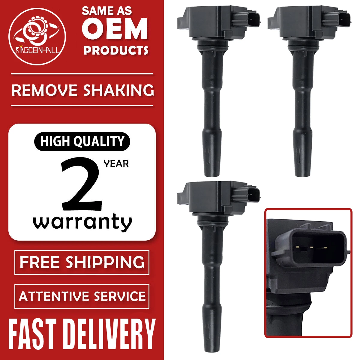 

3/4PCS Ignition Coil 22433-2428R B307 For Nissan Renault Clio Dacia Duster Smart Fortwo 0.9 1.0 1.2 1.6 UF808 8201154128