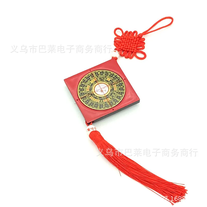 Bakelite Feng Shui Luo Pan Pendant, Home Feng Shui Compass Amulet