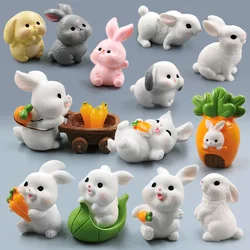 Figurine de lapin de Pâques et de Noël pour la décoration de la maison, décor de chambre, accessoires de décoration de jardin modernes, nickel é l'inventaire, chaud, Kawaii, 2024