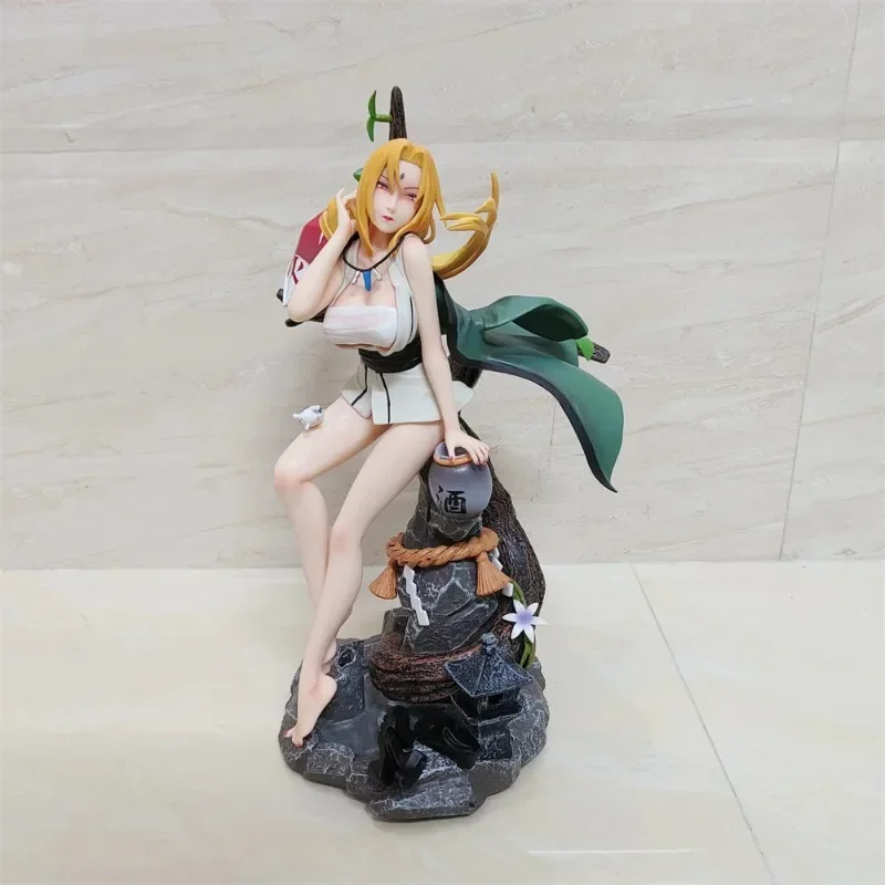 

Anime Peripheral Naruto statue Tsunade GK Five Dynasties Sexy Sitting Position PVC Action Figure Collectible Model Doll Toy 32cm