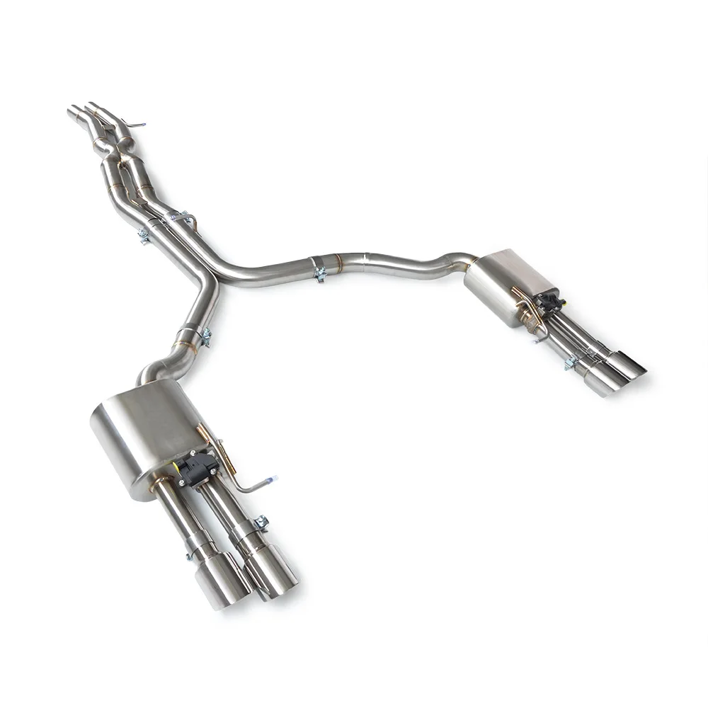 

Suitable for Audi S4 4.2 2007-2012 with electronic valve modified stainless steel cat back exhaust