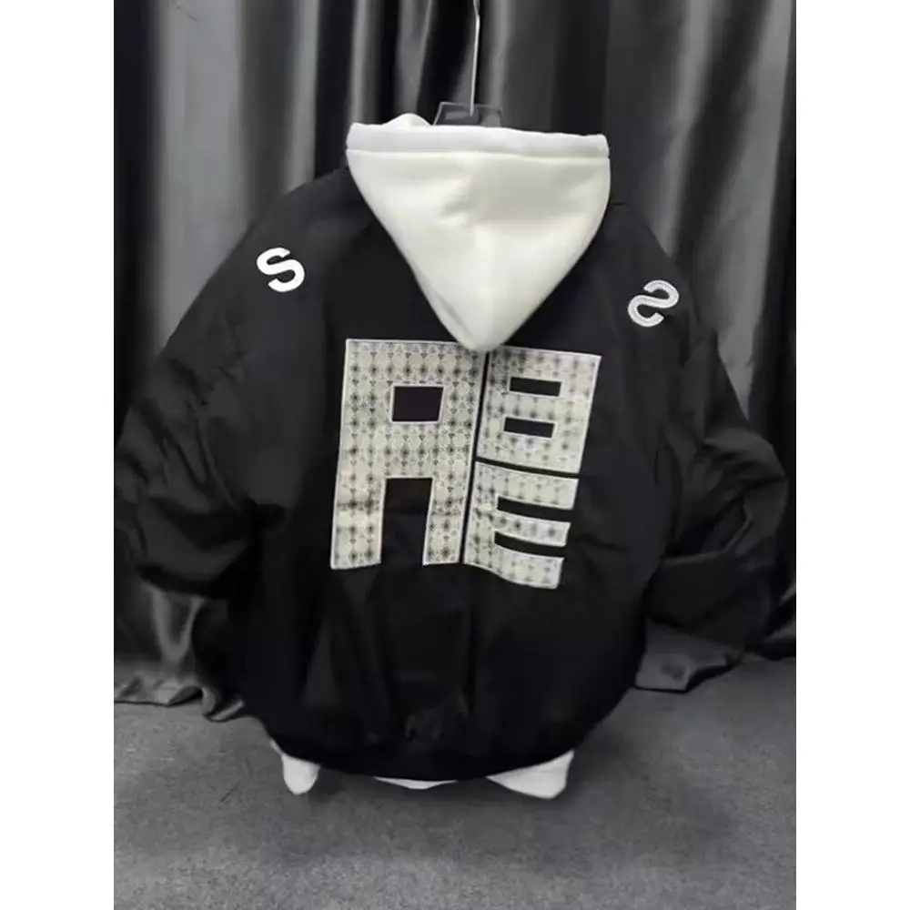 

Мужская куртка свободного кроя 2024, весенне-осенняя Sli Harajuku, корейская Гонконгская повседневная верхняя одежда High Street Faion