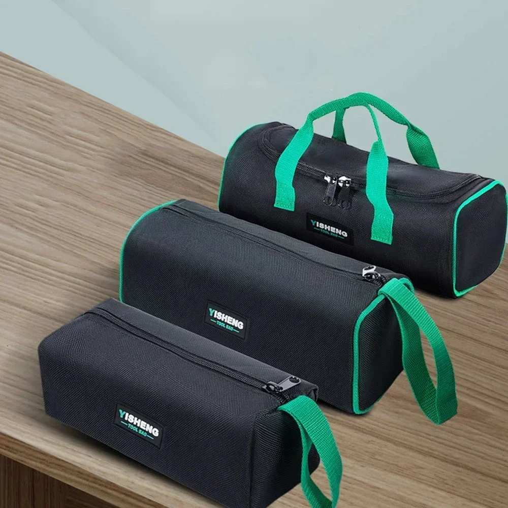Waterproof Coating Hardware Tool Bag with Smooth Zipper Multifunctional Electrician Pouch Organizer Large Storage Kit Handbag