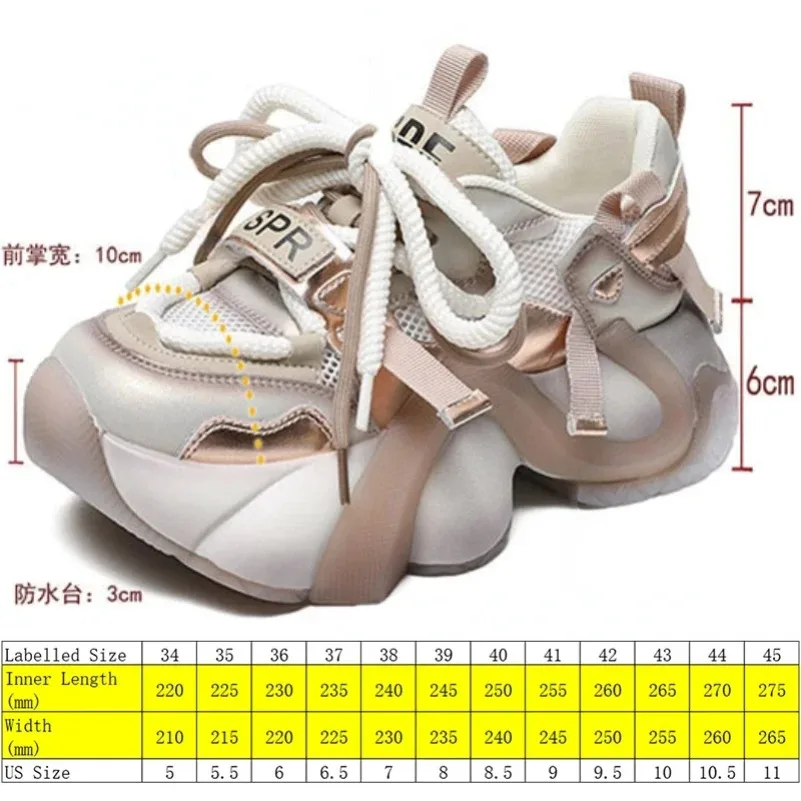 Fujin 6cm Ankle Boots Sandals Flats Breathable Women Chunky Sneakers Shoes  Air Mesh Genuine Leather Booties Summer Mixed Color