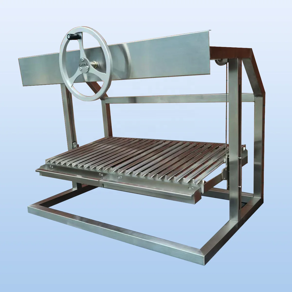 

40" Wood Charcoal Adjustable Height Stainless Steel Argentina Grill Asado Parrilla Santa Maria Grill BBQ Argentine Grill