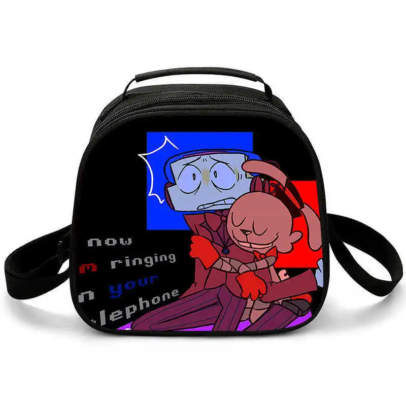 موضة Crossbody العثور على فرانكي نصف دائرة Lunchbox العزل الحراري الغذاء حقيبة الغداء ثلاثية الأبعاد مطبوعة معزول حقائب اليد أكياس الجليد