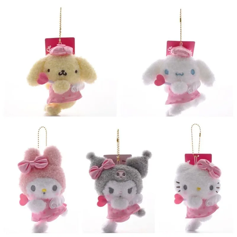 

12 см Sanrio Hello Kitty My Melody Kuromi плюшевый брелок-подвеска милая серия Dream Angel сумка кулон для девочек подарки на день рождения и Рождество