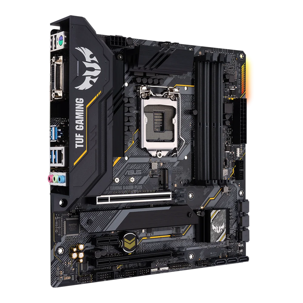 Used ASUS TUF GAMING B460M-PLUS motherboard supports LGA1200 Micro ATX gaming motherboard