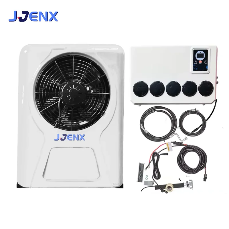 Discount Split parking air conditioner 12V ac electric  air conditioning 24volt for truck RV car  bus yacht excavator boat