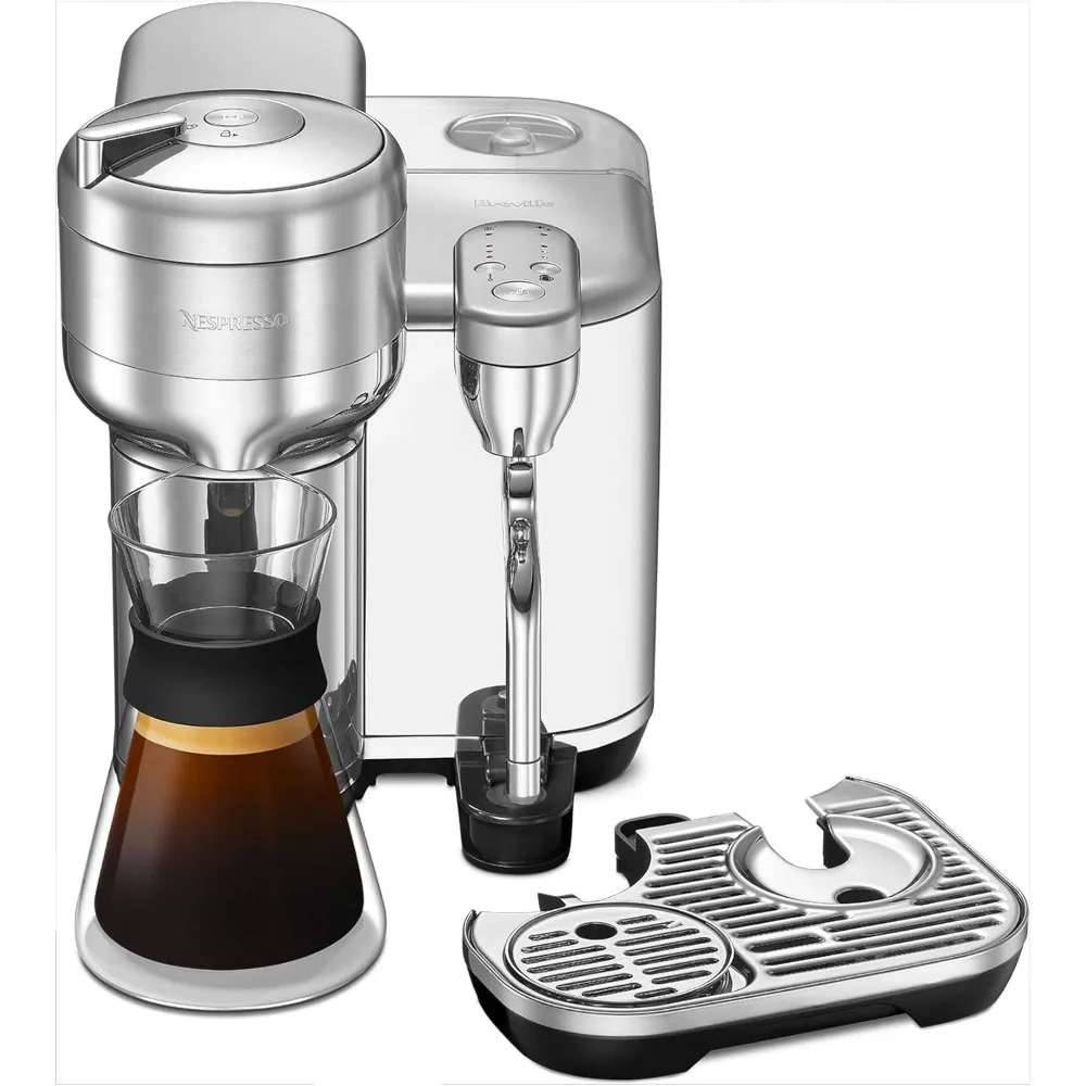 Máquina de café e café expresso Nespresso Vertuo Creatista da Breville, aço inoxidável escovado