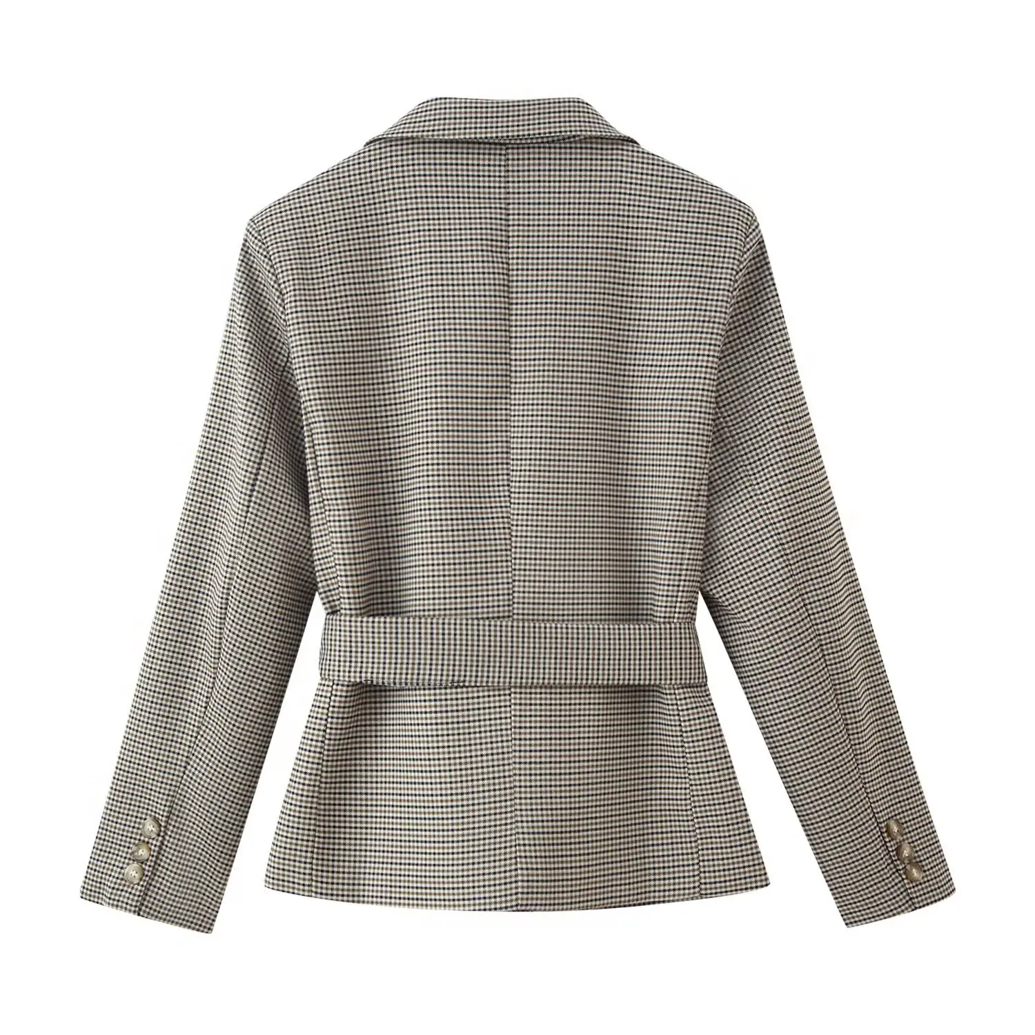 2025 Nordic style niche houndstooth suit jacket shorts temperament suit new commuter style long-sleeved women