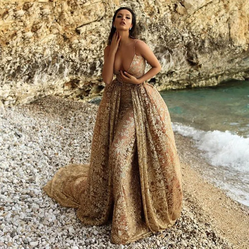 

New strappy gold-sprinkled dress