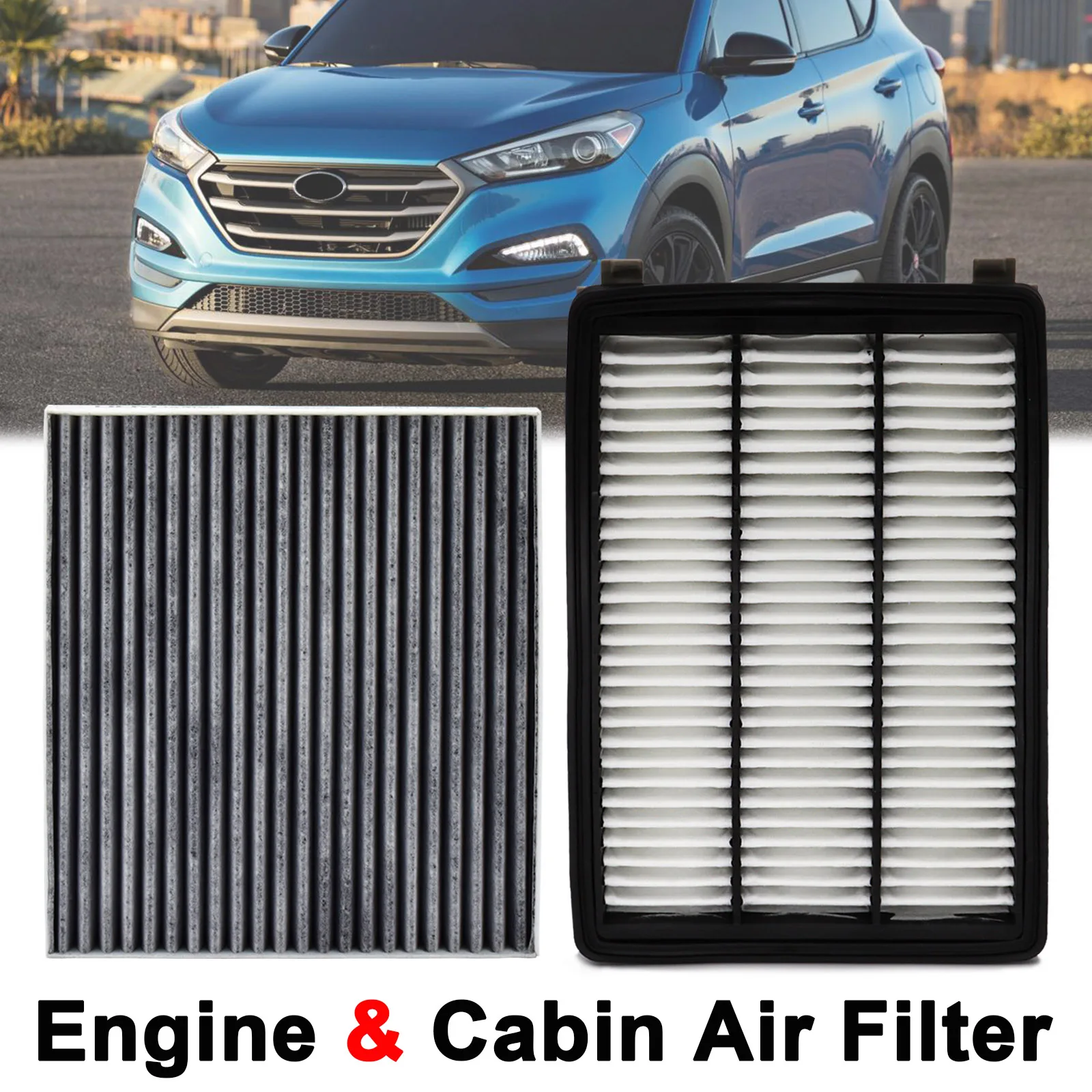 Engine Cabin Pollen Air Filter 28113-D3300 97133-D1000 For Hyundai Tucson TL Kia Sportage QL 2016 2017 2018 2019 2020 2021 2022