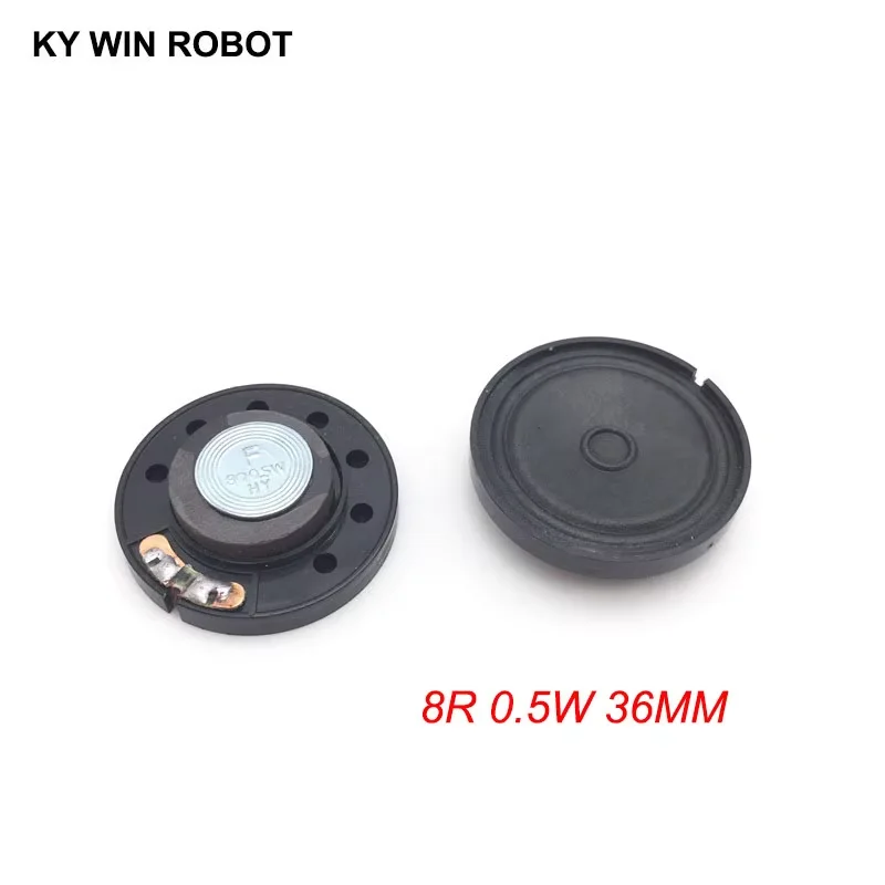 

2pcs/lot New Ultra-thin speaker Doorbell horn Toy-car horn 8 ohms 0.5 watt 0.5W 8R speaker Diameter 36MM 3.6CM thickness 9MM