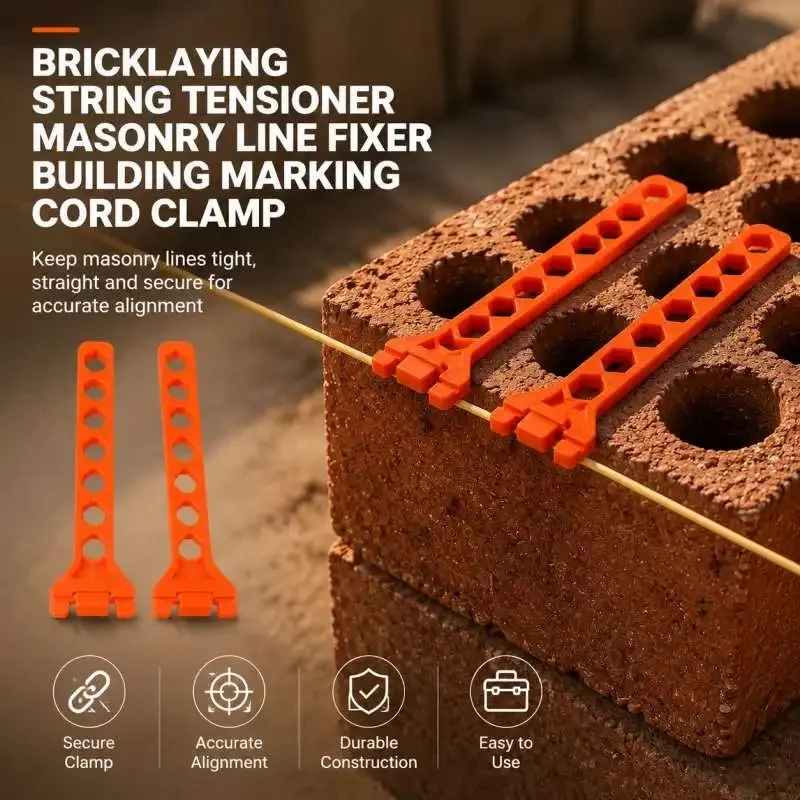 Bricklaying String Tensioner Masonry Line Fixer Building Marking Cord Clamp Construction Tool
