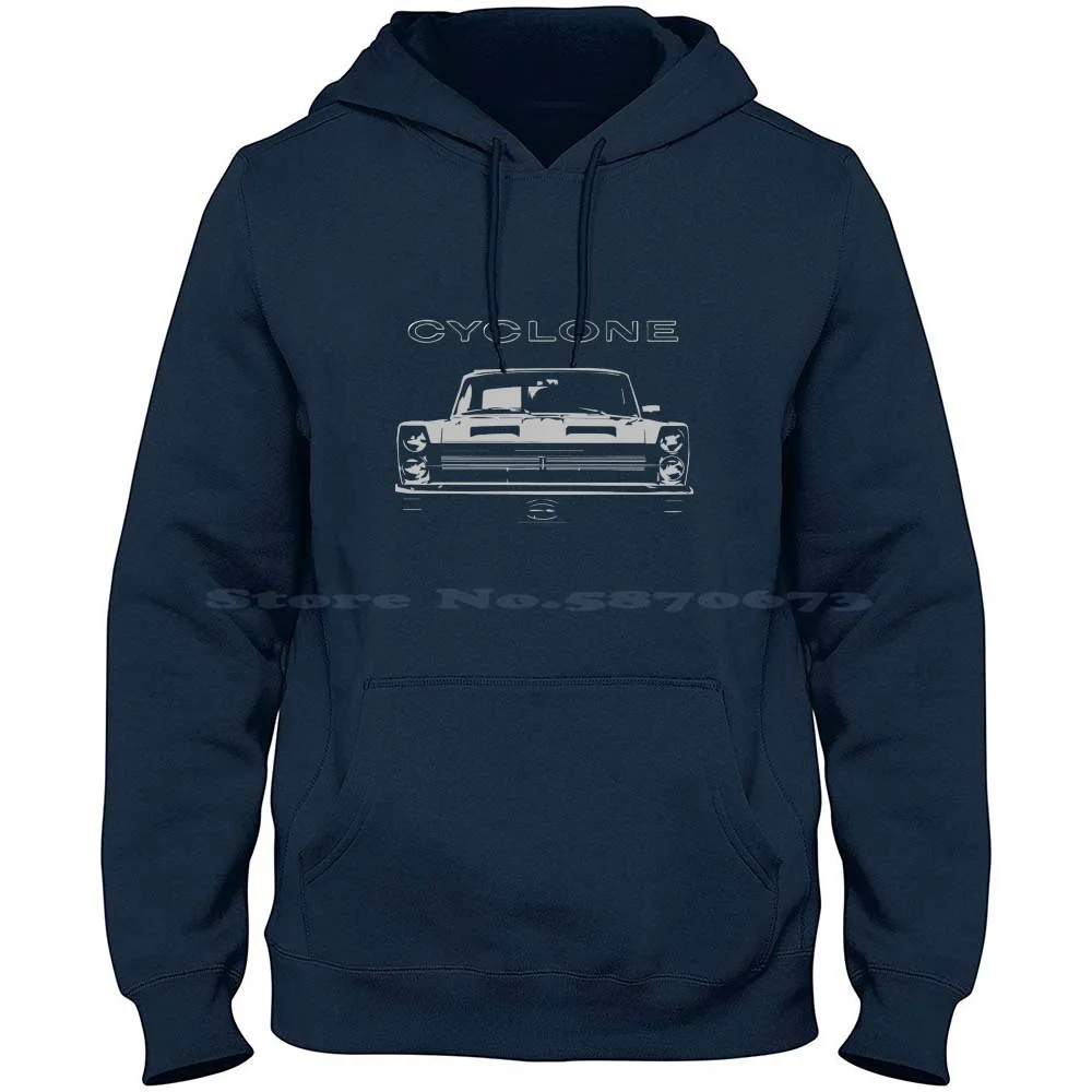 65 Cyclone 100% Cotton Hoodie Cyclone Retro Racing Antique Car Cougar Classic Car Vintage Retro Car Muscle Car Hotrod