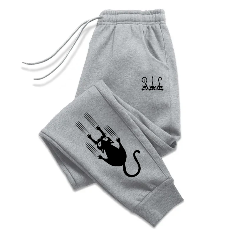 Vielseitige Damen-Sweatpants mit Niedlichem Katzen-Print, Gym-Sport-Freizeithose, Jogginghose für Herren, Topseller 2025 – Detail 3