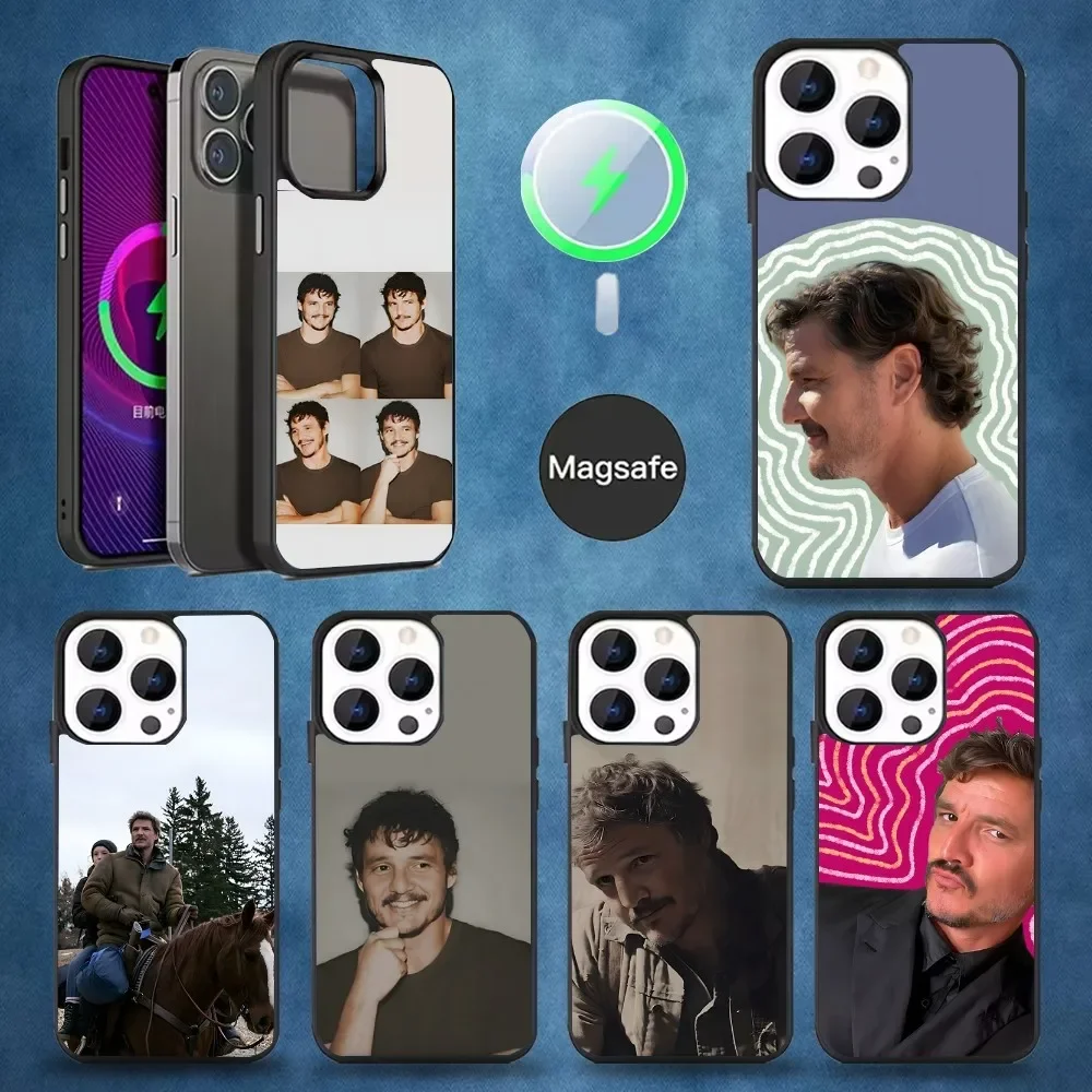 

Pedro Pascal Phone Case For iPhone 16,15,14,13,12,11,Pro,Max,Plus,Mini,Magsafe,Magnetic Wireless Charging Case