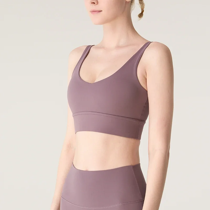 Top da donna palestra donna corsetto reggiseno sportivo push up crop top reggiseno fitness cavo traspirante sexy corsa abbigliamento sportivo atletico