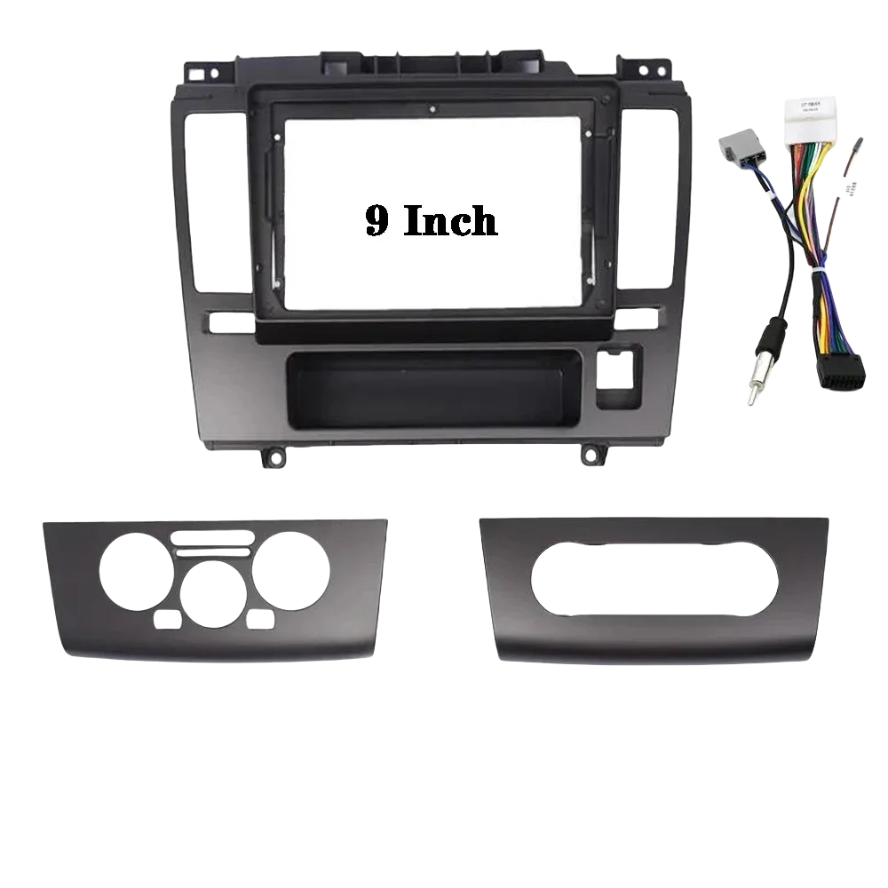 

9-дюймовый автомобильный радиоприемник для Nissan Tiida Latio 2005-2010 стерео панель приборной панели рамка 2 Din DVD GPS MP5 плеер Android комплект отделки
