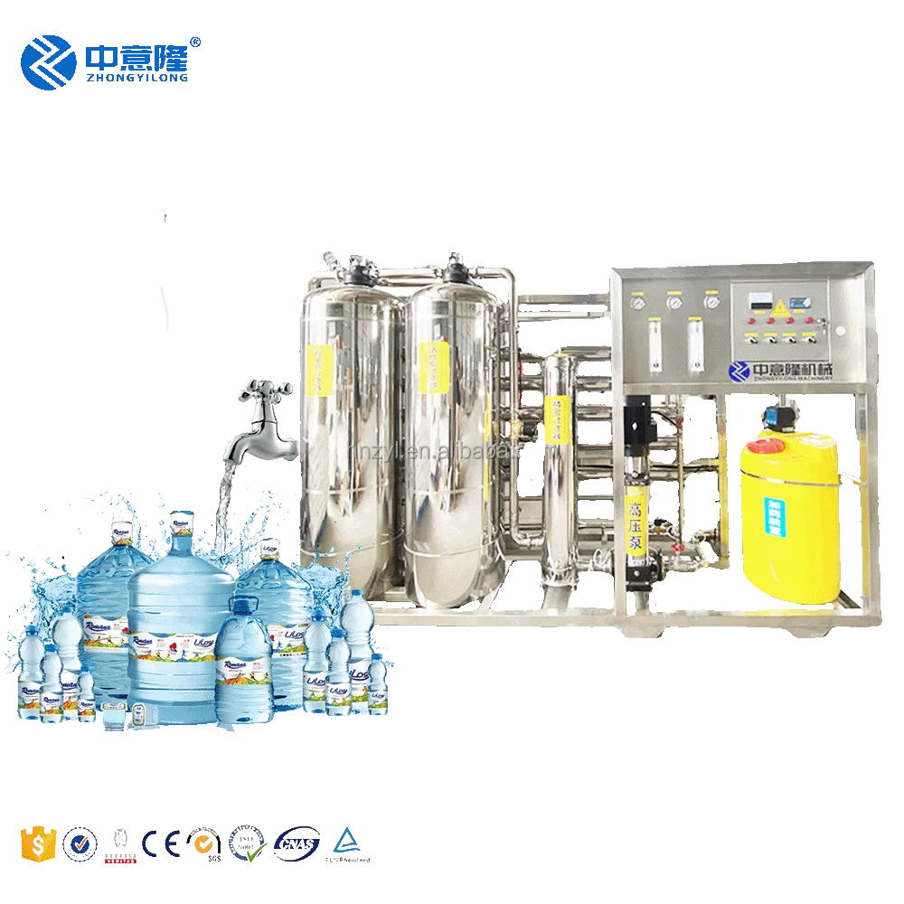 

Used Electroplating Industry 500L-5000L Per Hour Ro Water Purification System Reverse Osmosis Water Treatment Machinery