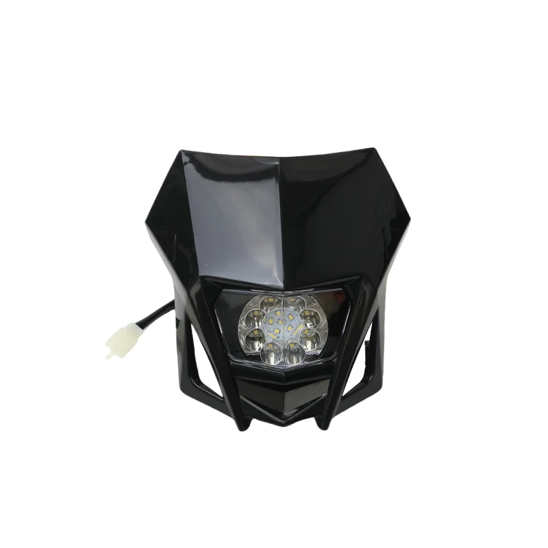AliExpress NONE LINGQI RACING Motorcycle Front Headlight Headlamp Head Light For Supermoto Dirt Bike Enduro Motocross Mask Fairing Universal