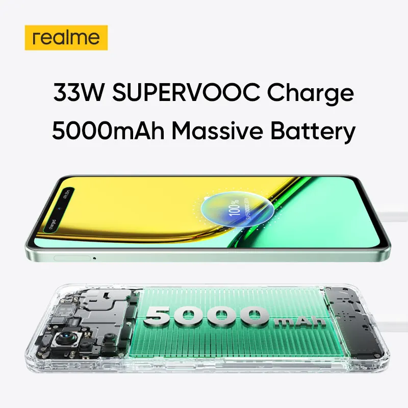 [New] realme C67 Snapdragon 685 Processor 108MP AI Camera 6,72\'\' 90Hz Display SUPERVOOC Charge 5000mAh Battery 33W 128GB/256GB