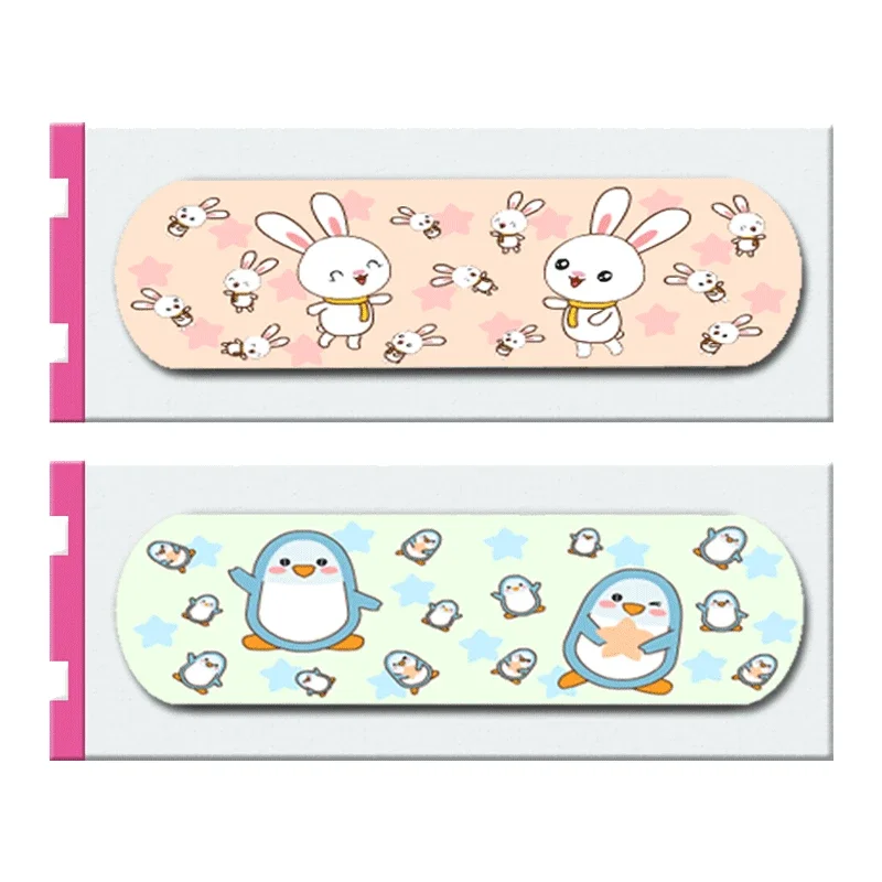 120pcs/set Cartoon Animal Band Aid Kawaii Wound Dressing Plaster for Children Adhesive Bandages Strips First Aid Emergency Patch