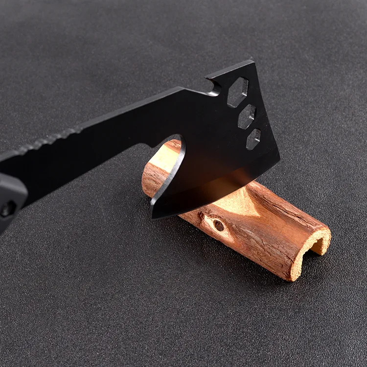 Multi Functional Outdoor Camping Survival Axe with Protective Cover Fire Axe Window Breaking Tool