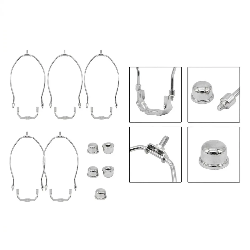 5pcs Lamp Parts For Lighting Fixtures, Electroplated Stands Compatible With Table And Floor Lamps, For DIY Furniture Decor view 4