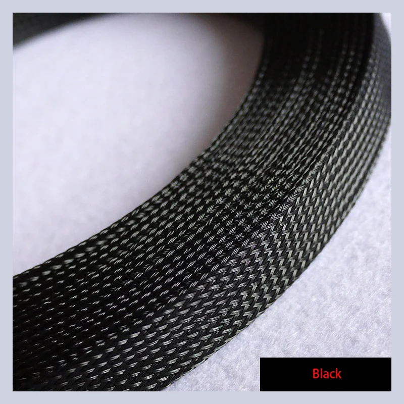 Snake Skin Mesh 60/70/80/100mm Three Woven High-Quality PET Woven Mesh Pipe Nylon Mesh Shock Absorber Mesh