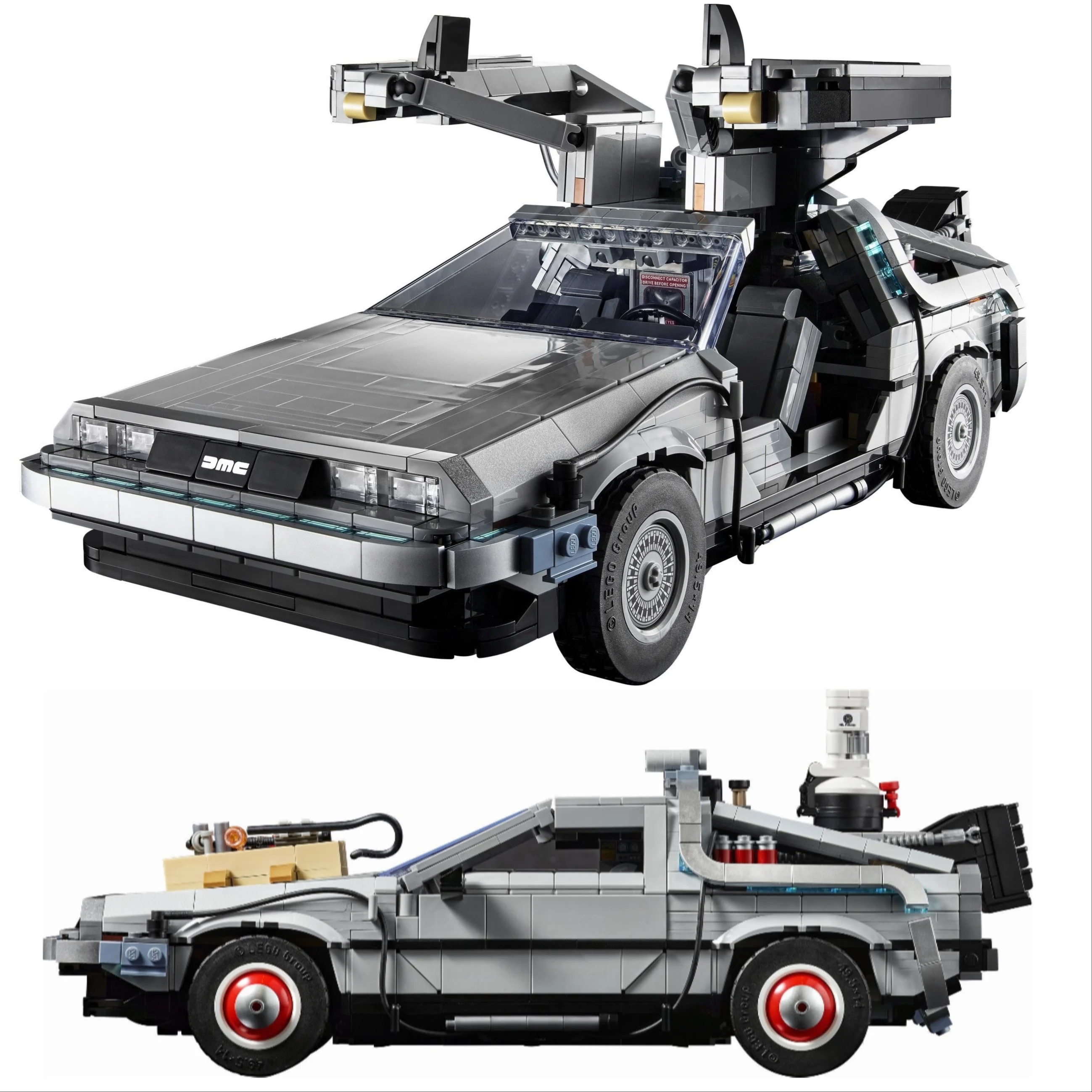 Back To The Future DeLoreaned DMC-12 Time Machine 10300 Creative Expert Racing Car Moc Brick Model Building Blocks Toy