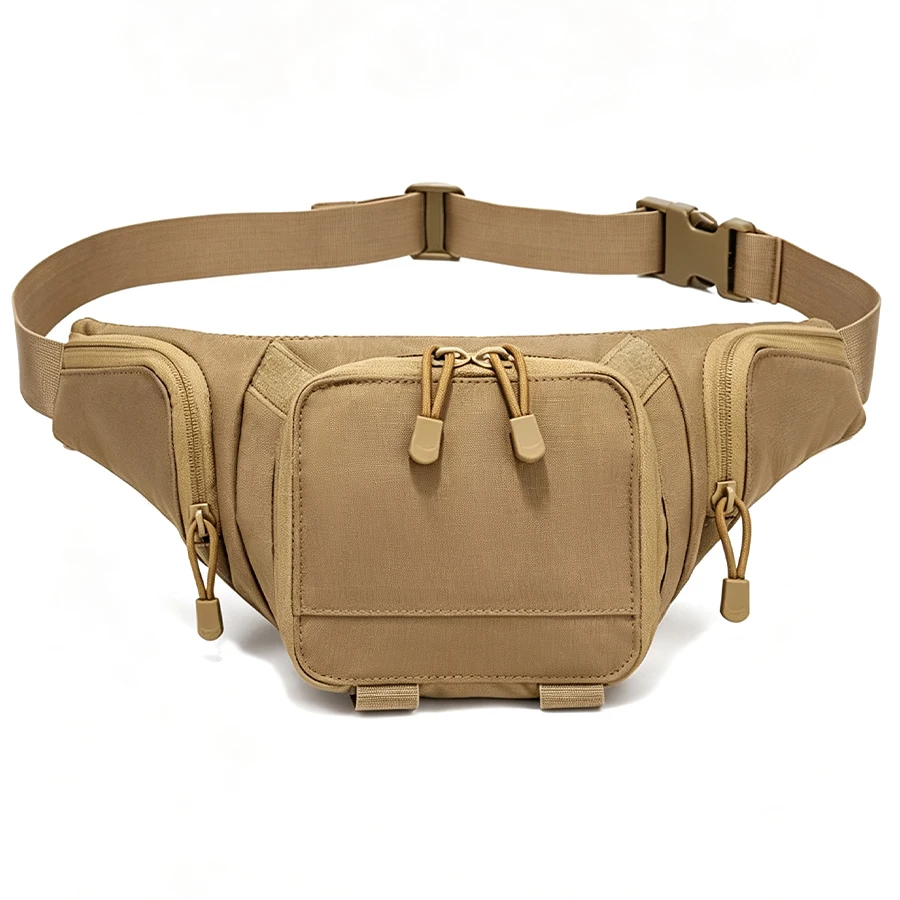 Lightweight Slim Waist Fanny Pack, Curved Close Fit Belt Pouch, Minimalist Hip Bag for Everyday Carry