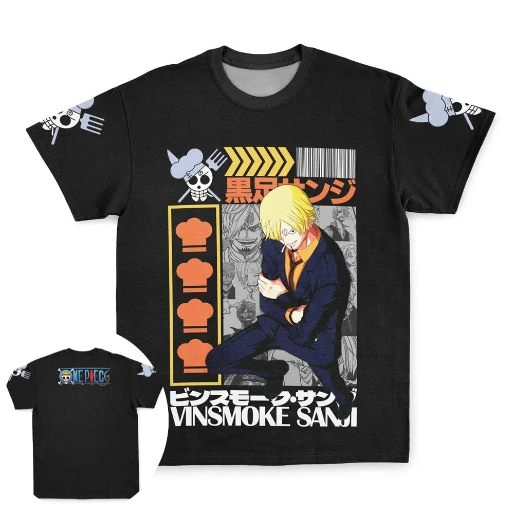 One Piece Men's and Women's T-shirt Nico Robin Anime Tee Summer and Spring New Boy's Short Sleeves Pullover Parent-child Outfits - view 2