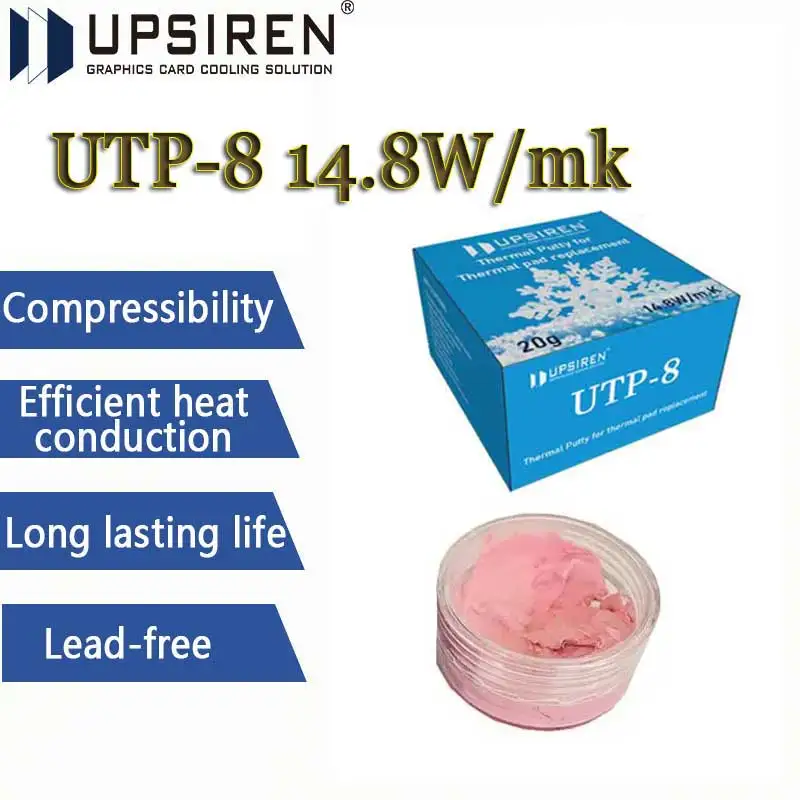 UPSIREN Thermal Putty UTP-8 For VGA GPU IC Processor Rapid Cooling Thermal Pad Replacement Heat Blocking Putty High Performance