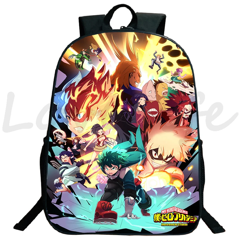 

Students My Hero Academia Backpack Large Capacity Bagpack Laptop Rucksack Boys Girls Anime School Bags Hiking Travel Knapsack