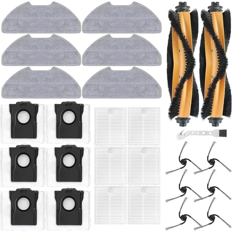 A99T For Dreame D20 Air Plus Replacement Parts-Main Brushes, Side Brushes, Filters, Mop Pads, Dust Bags Robot Vacuum Accessories