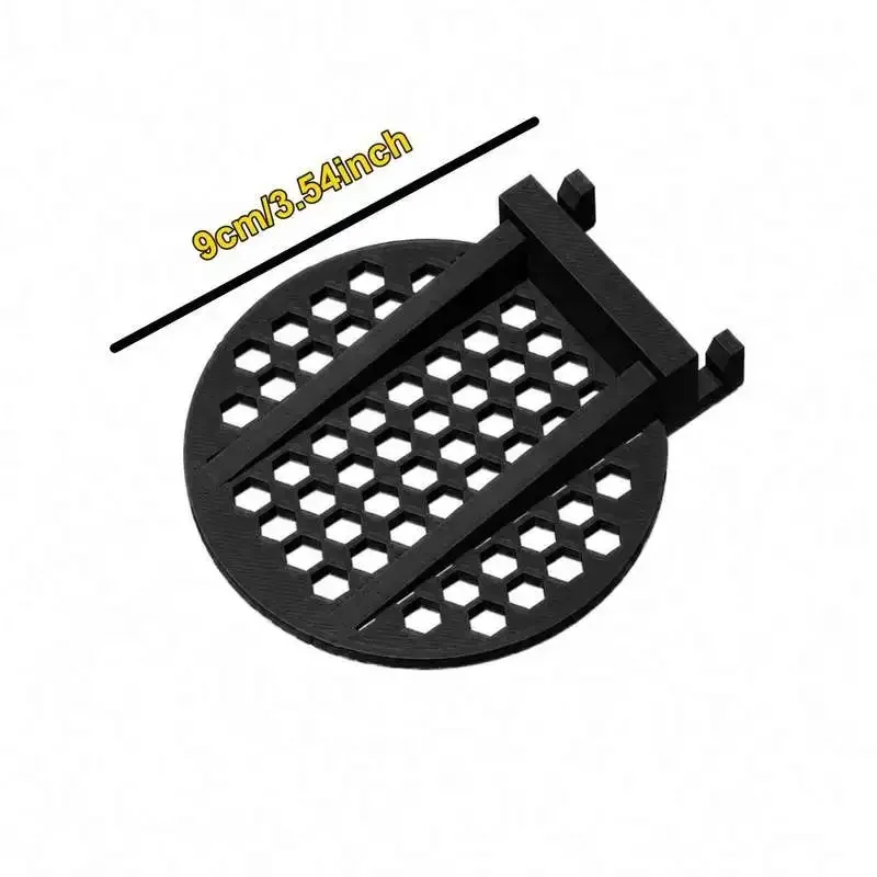 Round Display Tray Fit Skadis Pegboard Hollow Mesh Wall Mount Small Gadget Storage Organizer Holder
